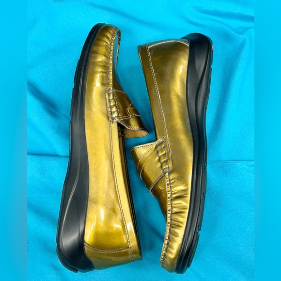 Cole Haan Shoes Cole Haan Air Erika Penny Moc Gold Patent Leather